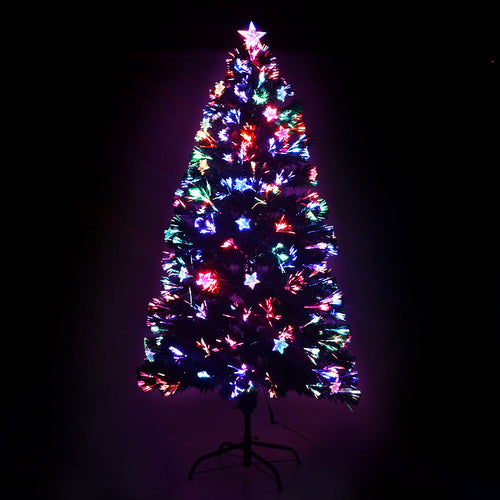 Jingle Jollys Christmas Tree 1.2M LED Xmas trees with Lights Multi