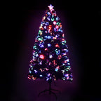 Jingle Jollys Christmas Tree 1.2M LED Xmas trees with Lights Multi