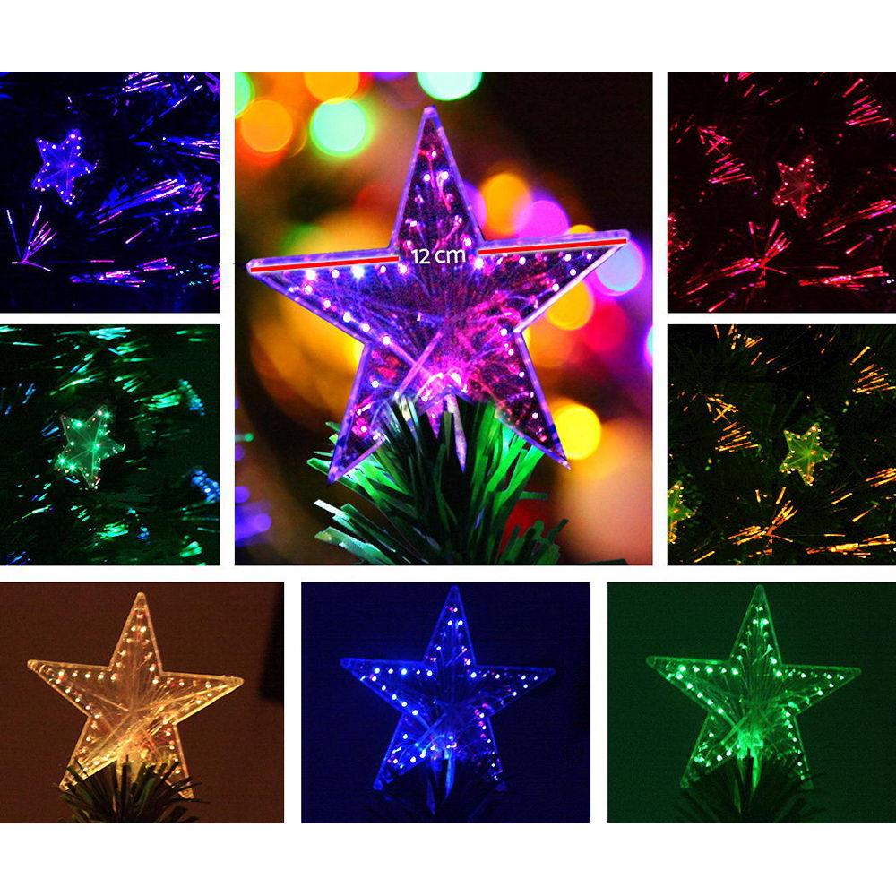 Jingle Jollys Christmas Tree 1.8M LED Xmas trees with Lights Multi