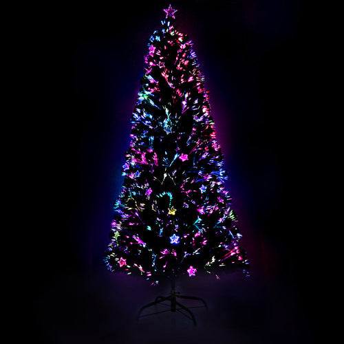 Jingle Jollys Christmas Tree 1.8M LED Xmas trees with Lights Multi