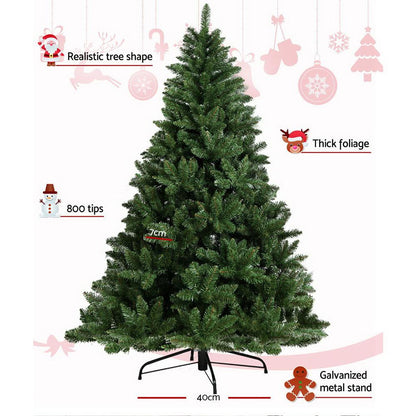 Jingle Jollys Christmas Tree 1.8M Xmas Trees Green Decorations 800