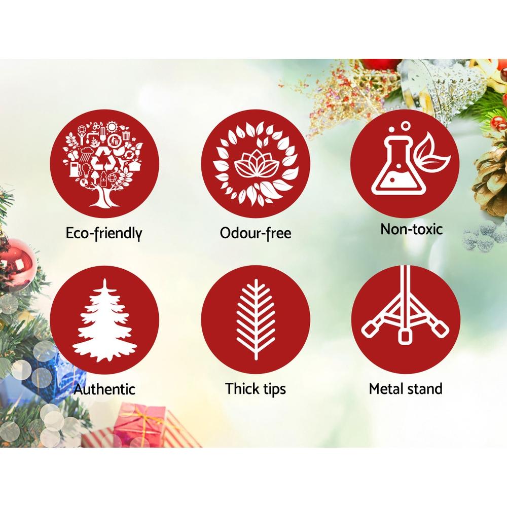 Jingle Jollys Christmas Tree 1.8M Xmas Trees Decorations Snowy 520