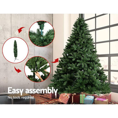 Jingle Jollys Christmas Tree 2.4M Xmas Trees Green Decorations 1400