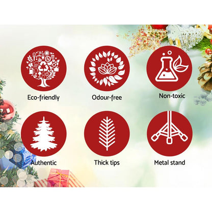 Jingle Jollys Snowy Christmas Tree 2.4M 8FT Xmas Decorations 859 Tips