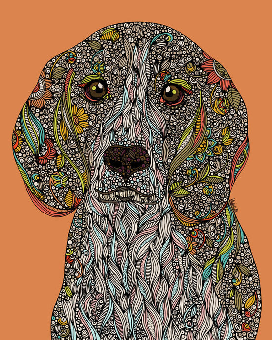 Zoey the beagle Art Print