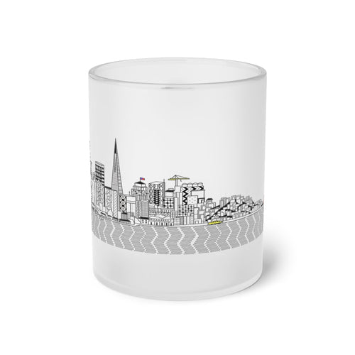 Pacific Ocean Frosted Glass Mug