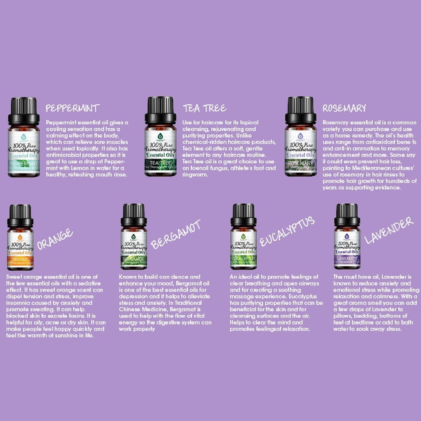 14 Pack of 100% Pure Essential Aromatherapy Oils