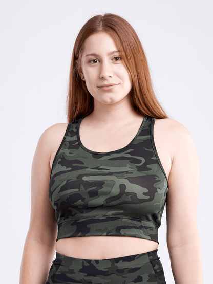 Racerback Lightweight Training Crop Tank Top