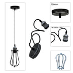 Ceiling Rose Balloon Cage Hanging Pendant Lamp Holder Light Fitting