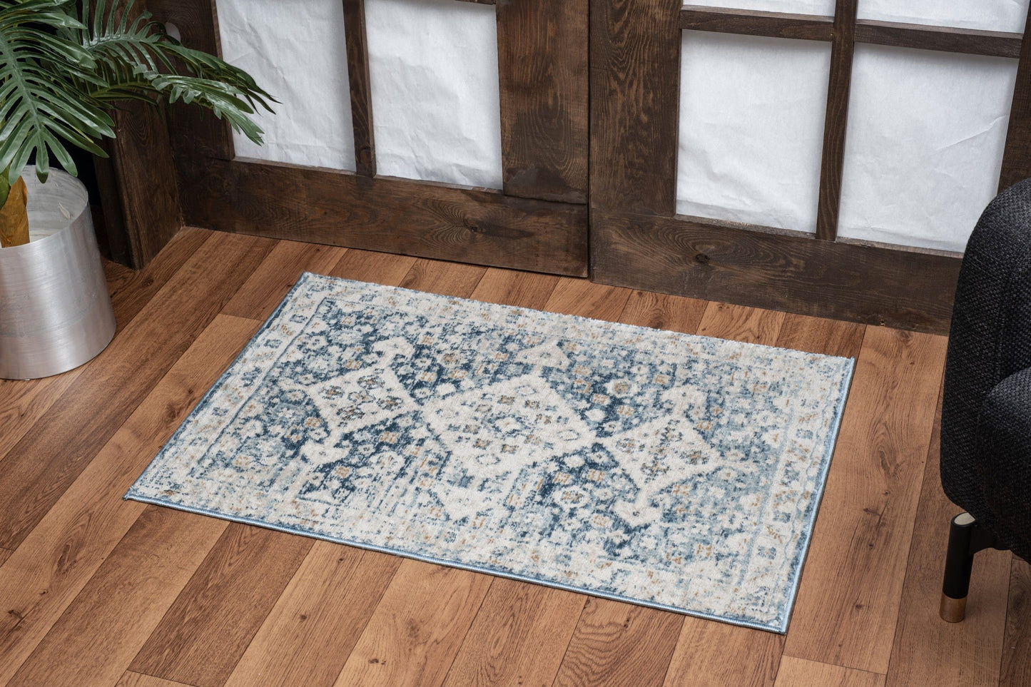 Noble Blue 2 ft. x 3 ft. Area Rug