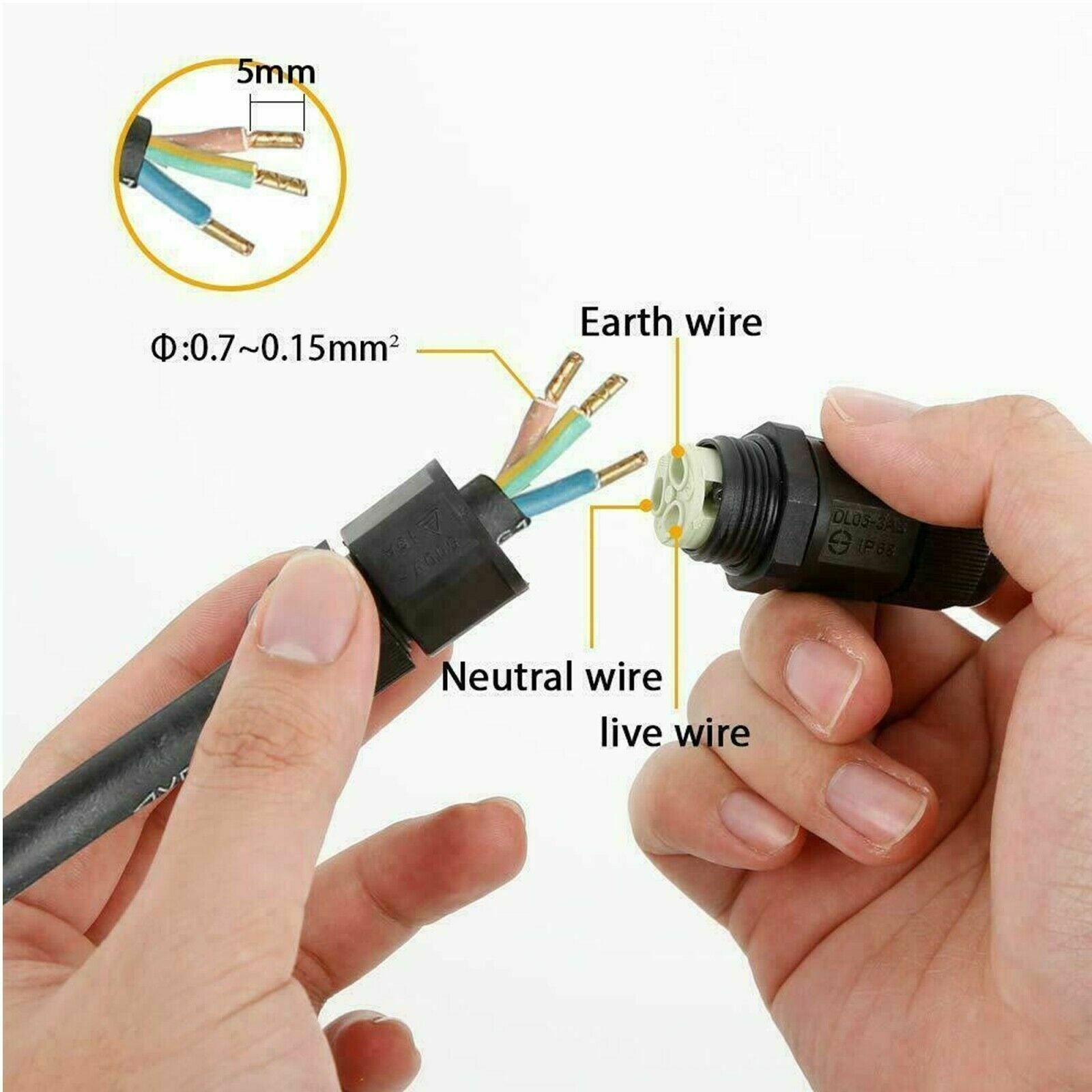 Waterproof Electrical Junction Box Cable Connector Wire IP68 UK~3556 Secondary image