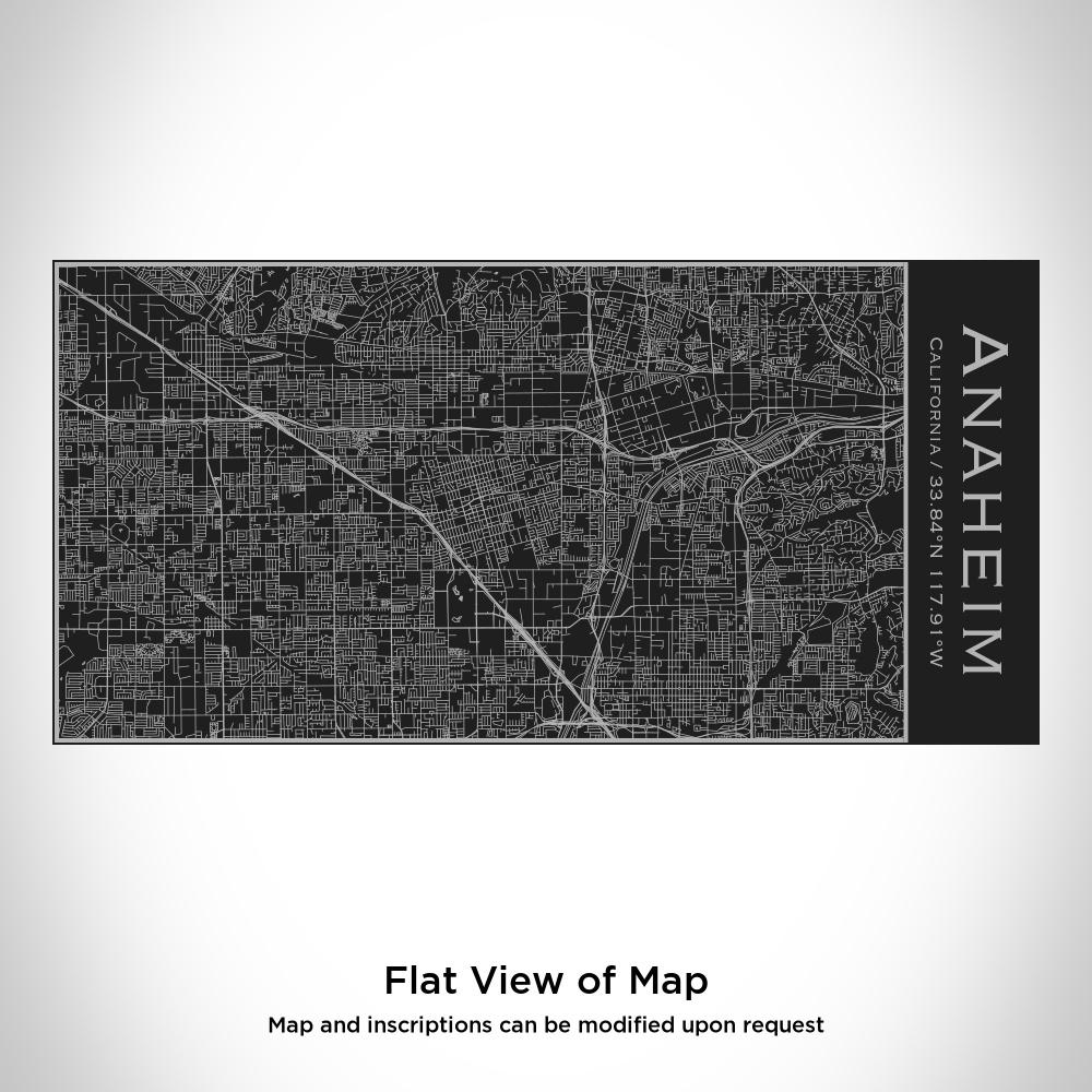 Anaheim - California Map Insulated Bottle in Matte Black