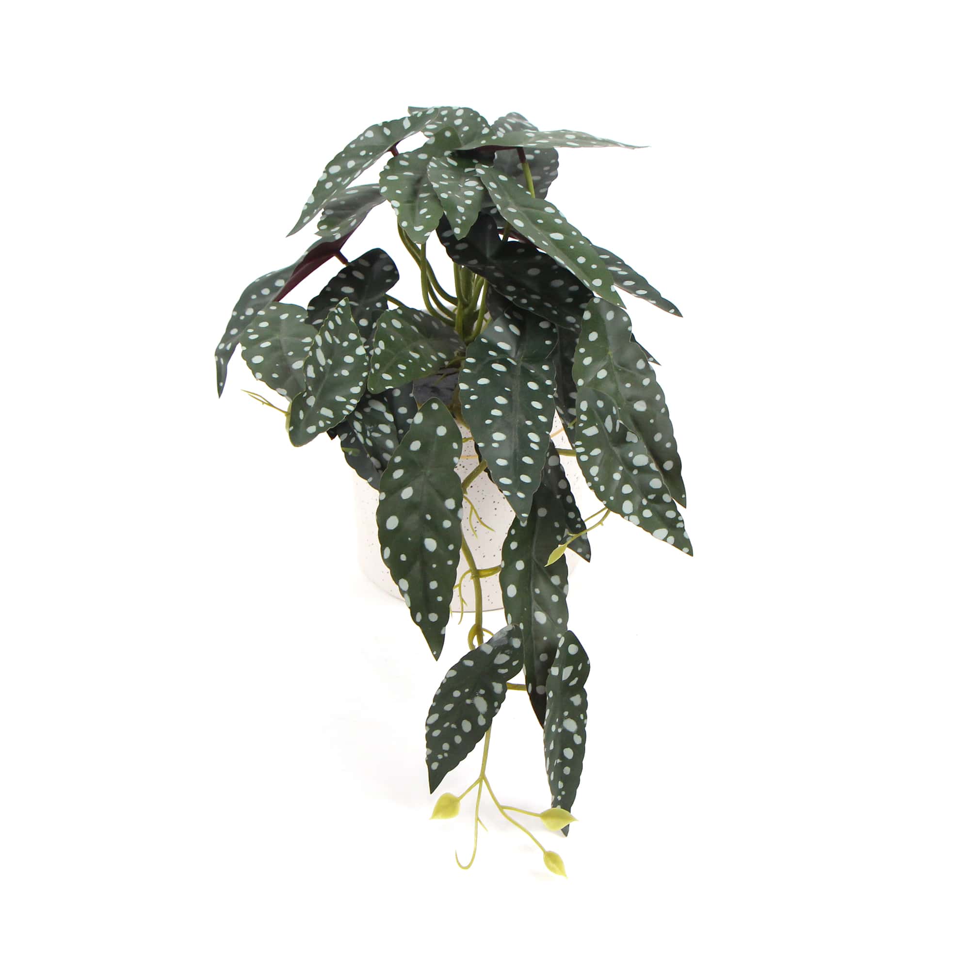 Artificial Begonia Plant In Decorative Bowl 30cm Main image