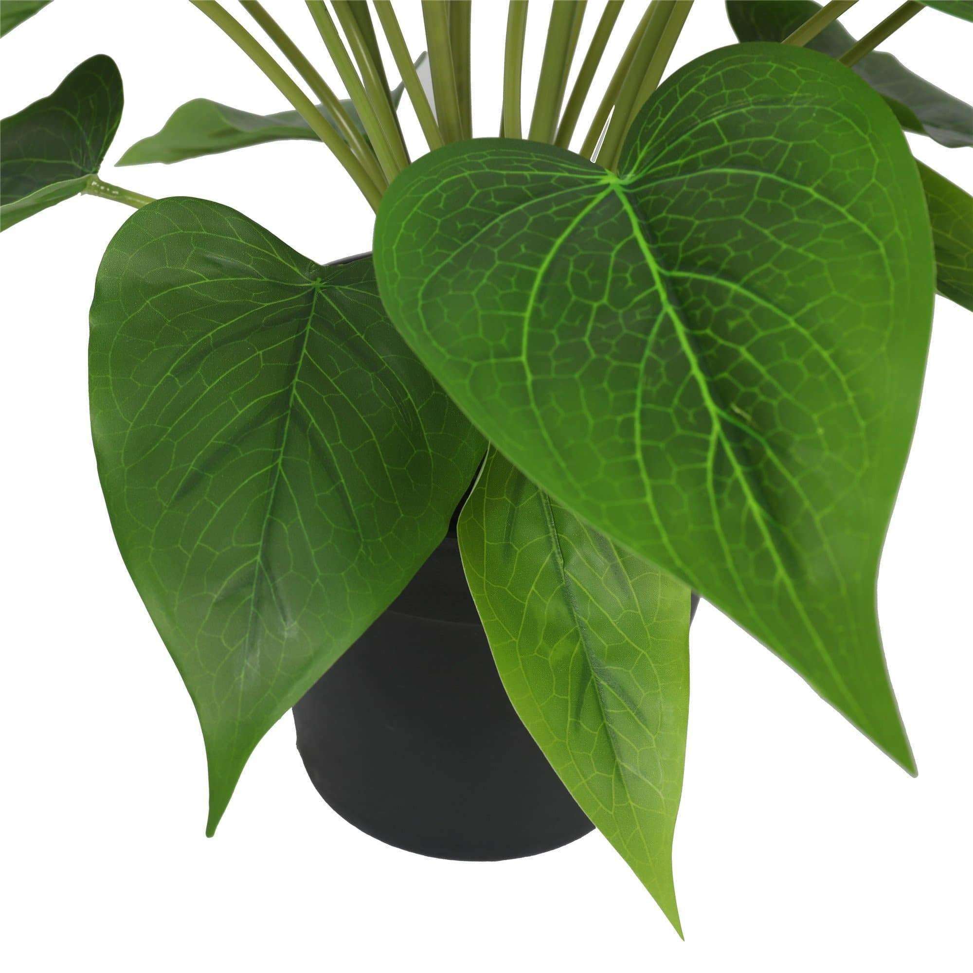 Artificial Flowering White & Pink Peace Lily / Calla Lily Plant 50cm Secondary image
