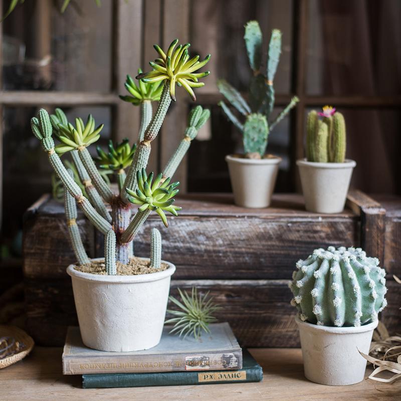 Artificial Faux Cactus Plant Bonsai Potted Secondary image