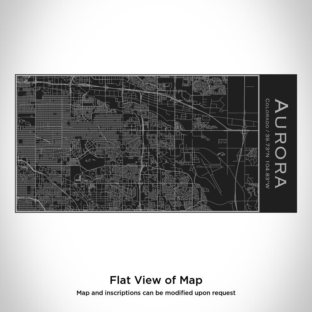 Aurora - Colorado Map Insulated Bottle in Matte Black