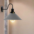 Vintage Industrial Swan Neck Wall Light Indoor Sconce Metal Cone Shape