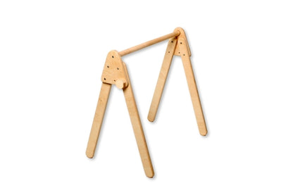 Montessori Baby Gym & Hanging Toys Set | Wooden Play Gym for Babies -