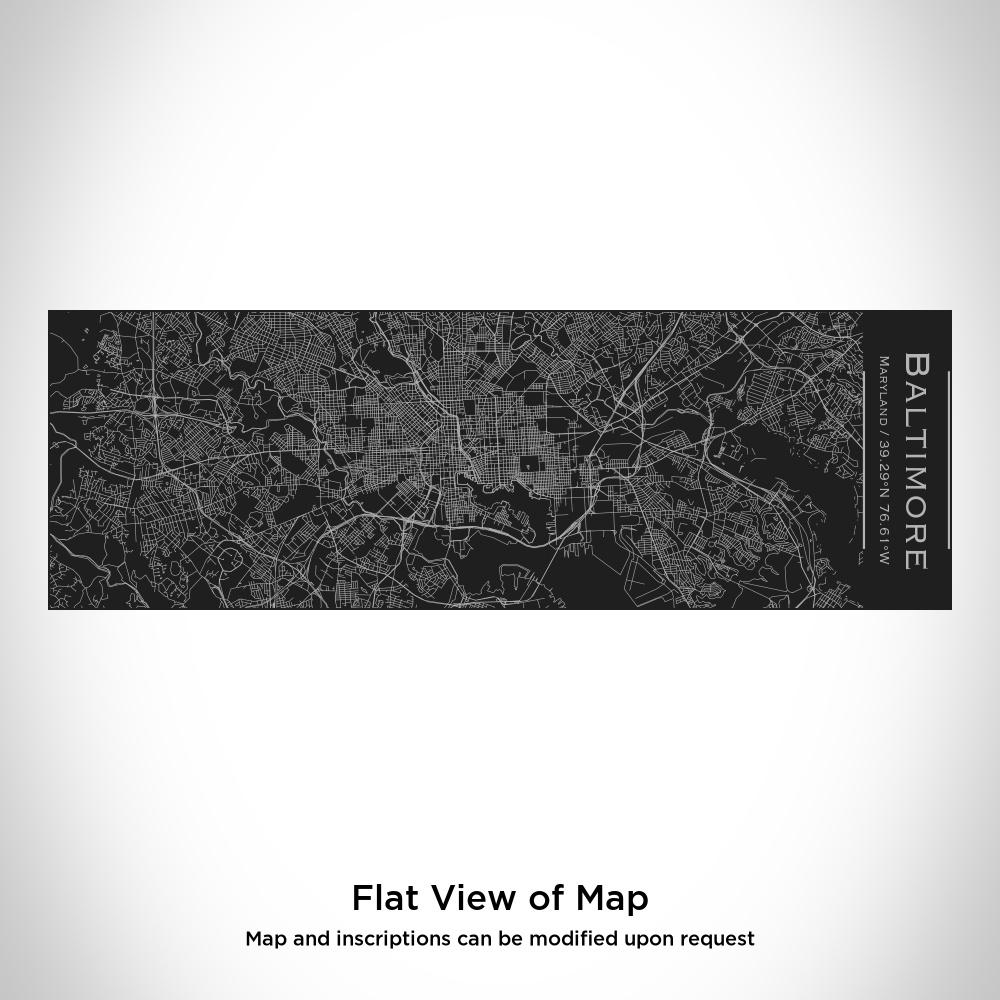 Baltimore - Maryland Map Insulated Cup in Matte Black