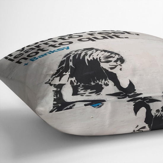 banksy if you get tired Cushion