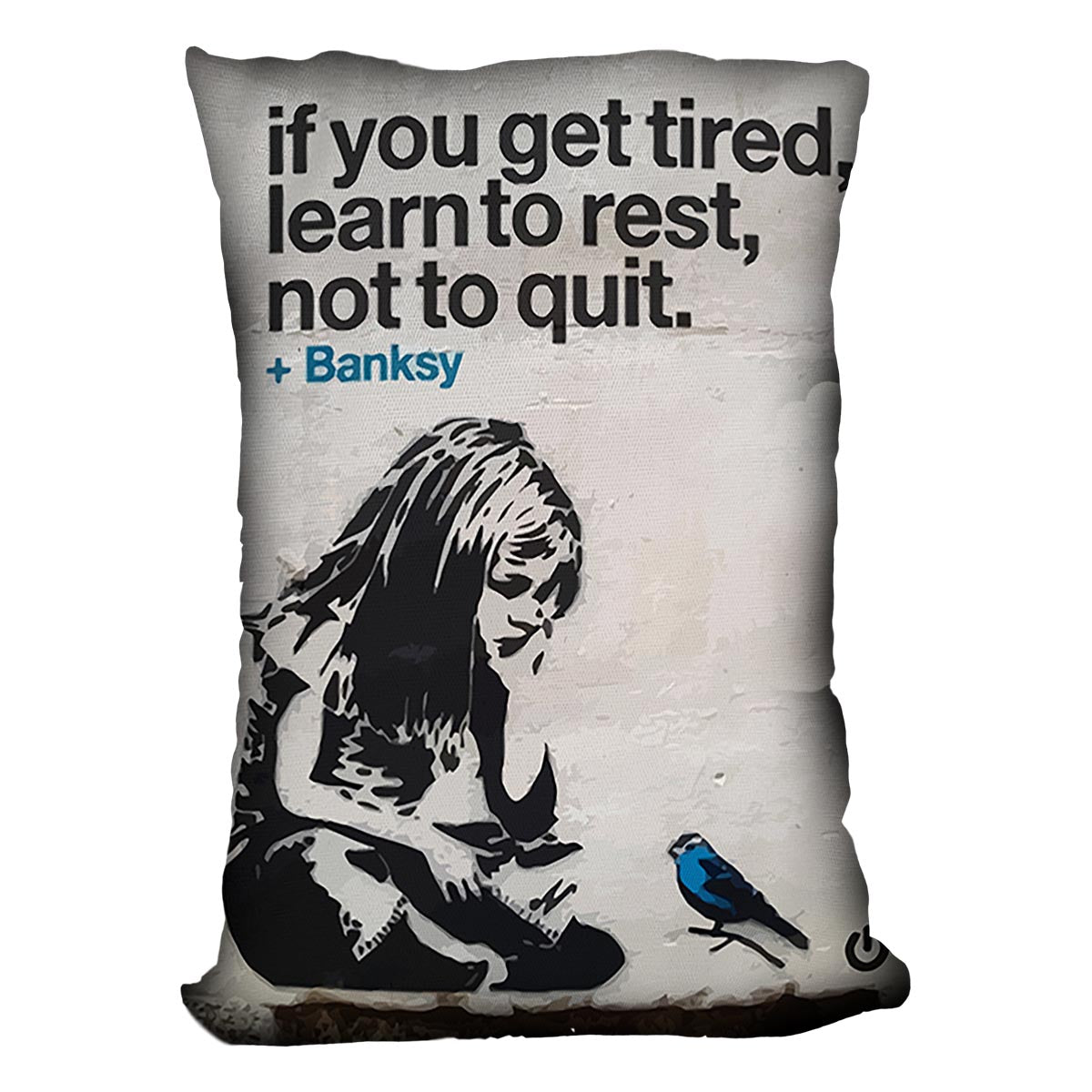 banksy if you get tired Cushion