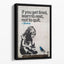 banksy if you get tired Floating Framed Canvas