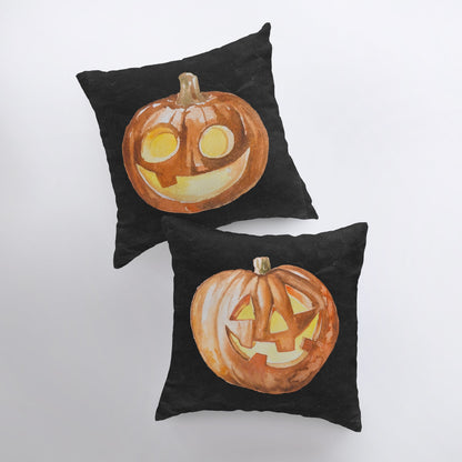 Jack O Lantern Pillow Cover | Fall Décor | Halloween Pillows |