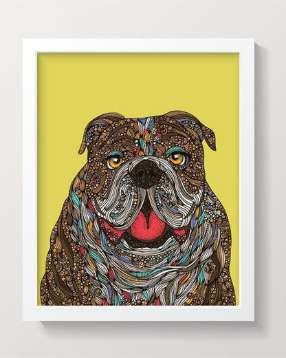 Bill the English Bulldog Art Print
