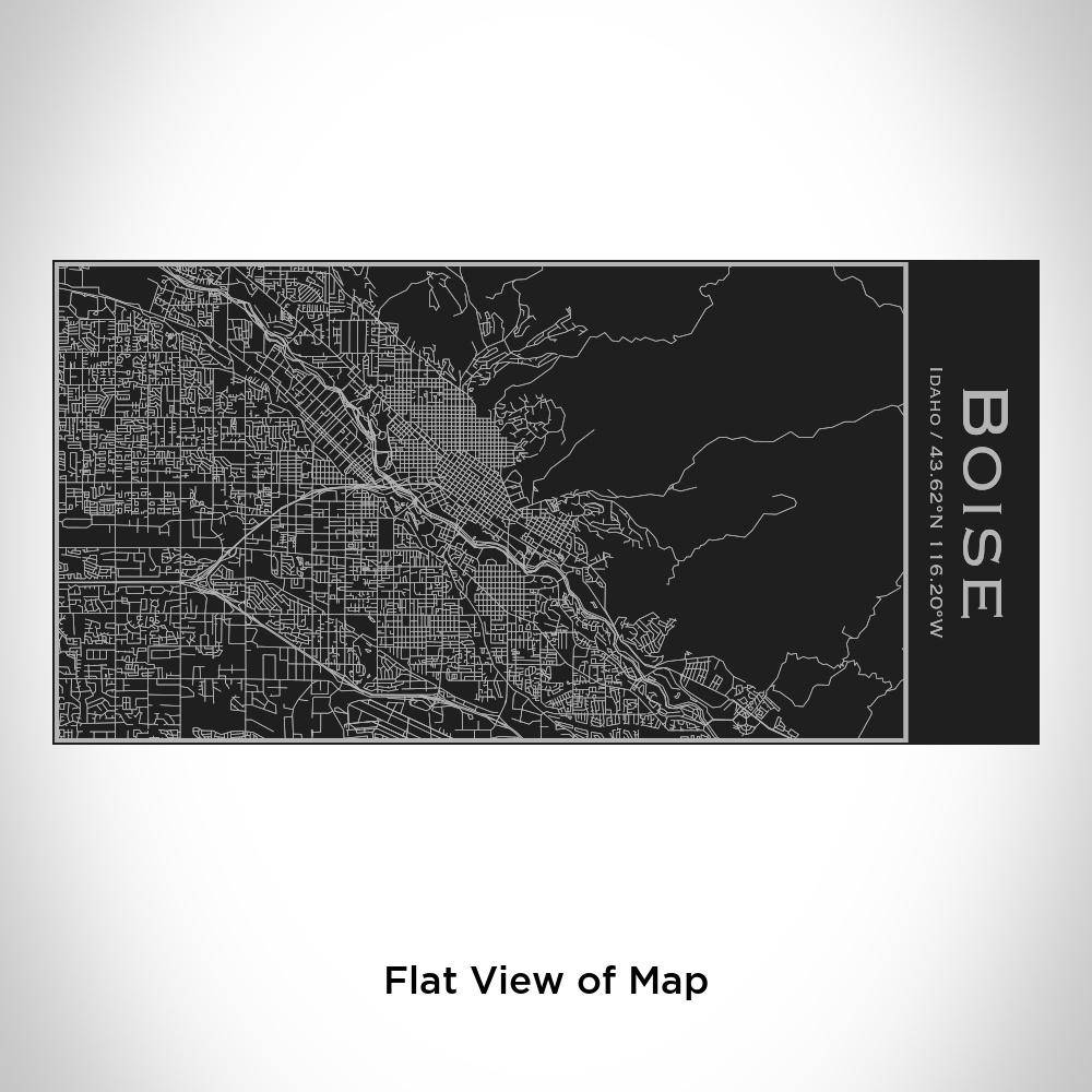 Boise - Idaho Map Insulated Bottle in Matte Black