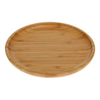 Bamboo Round Plate 9" inch |For Appetizers / Barbecue / Steak
