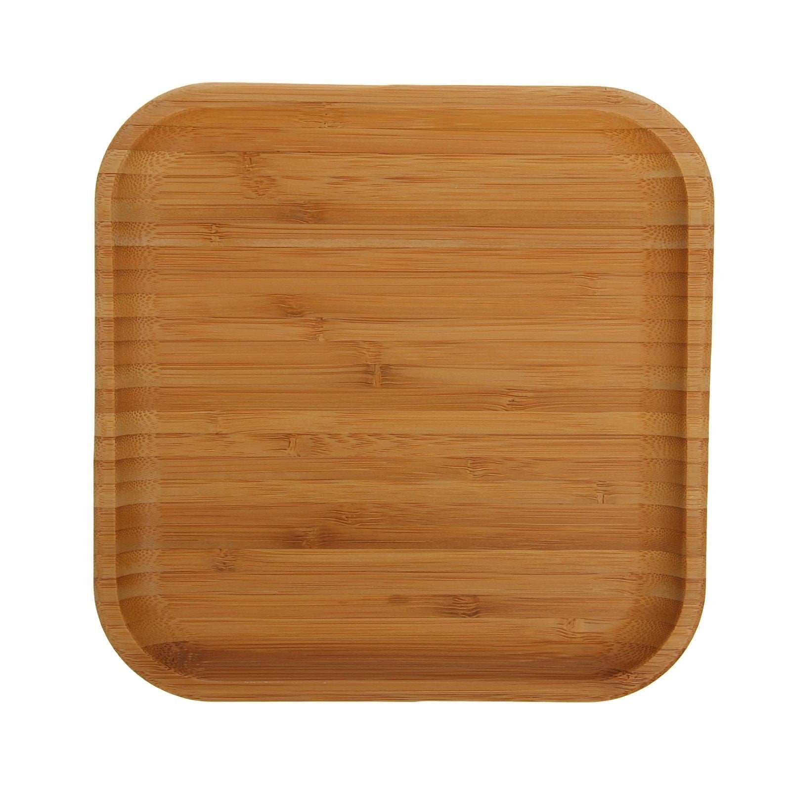 Bamboo Square Plate 8" inch X 8" inch | For Appetizers / Barbecue Secondary image