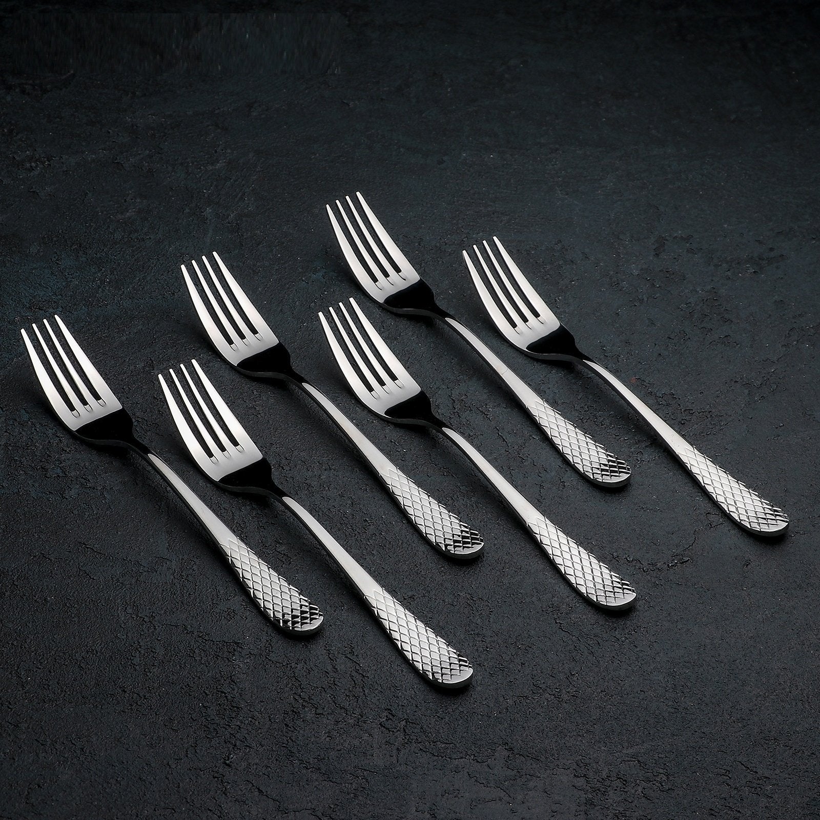 Dinner Fork 8" inch | 20 Cm In White Box Main image