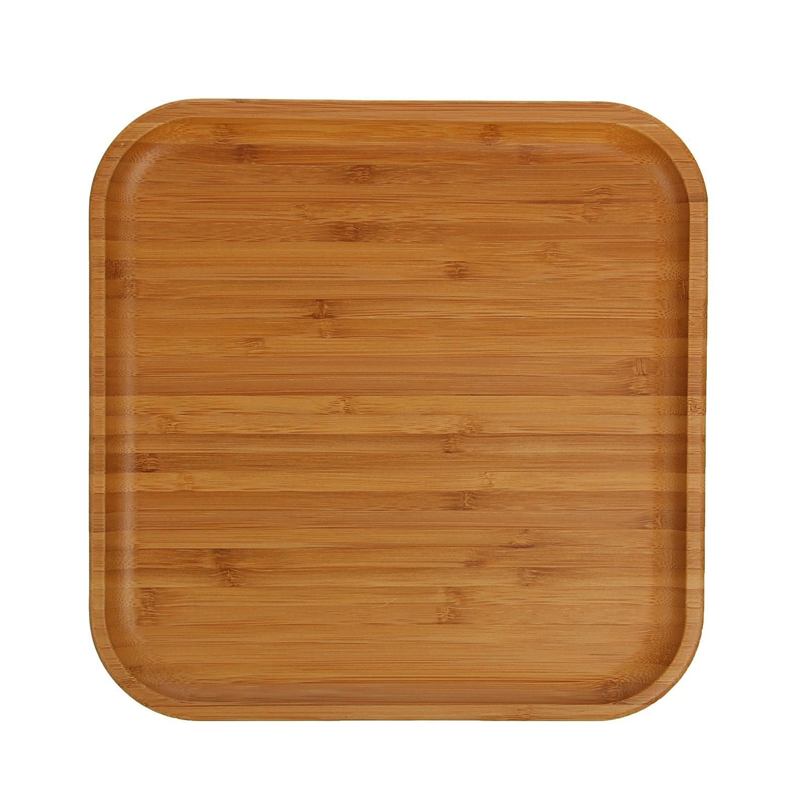 Bamboo Square Plate 11" inch X 11" inch |For Appetizers / Barbecue / Secondary image