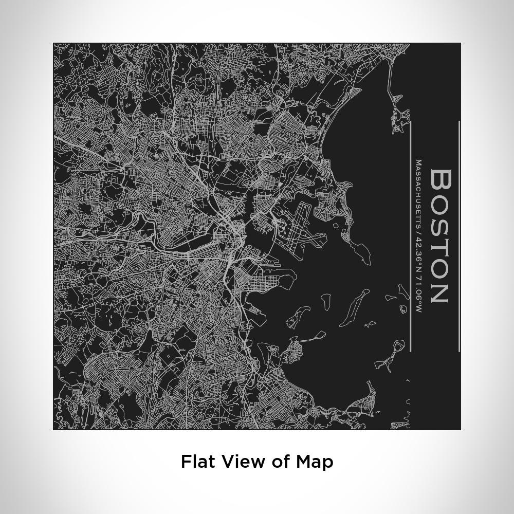 Boston - Massachusetts Map Tumbler in Matte Black