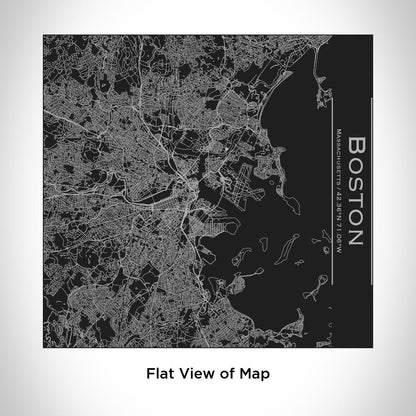 Boston - Massachusetts Map Tumbler in Matte Black