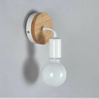 Retro Vintage Industrial Wood Wall Sconce Light Loft Rustic Lamp Light