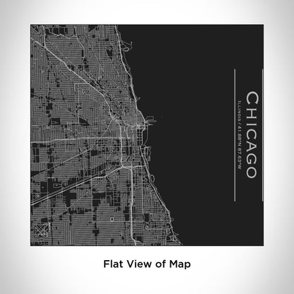 Chicago - Illinois Map Tumbler in Matte Black