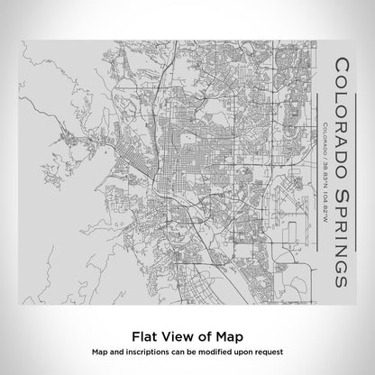 Colorado Springs - Colorado Map Bottle with Bamboo Top