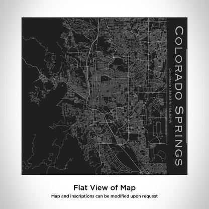 Colorado Springs - Colorado Map Tumbler in Matte Black