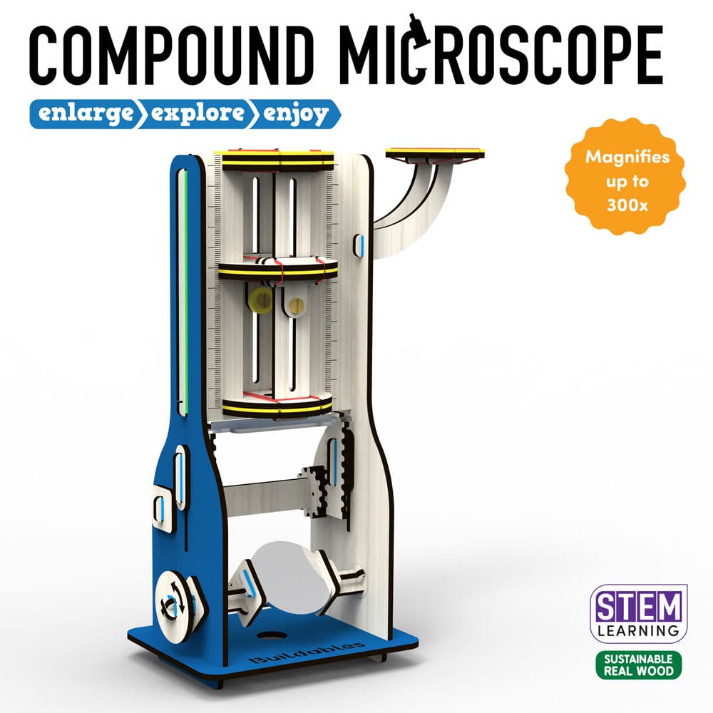 Skillmatics Buildables Compound Microscope - Kids Build This to Learn