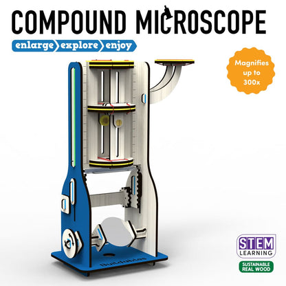 Skillmatics Buildables Compound Microscope - Kids Build This to Learn