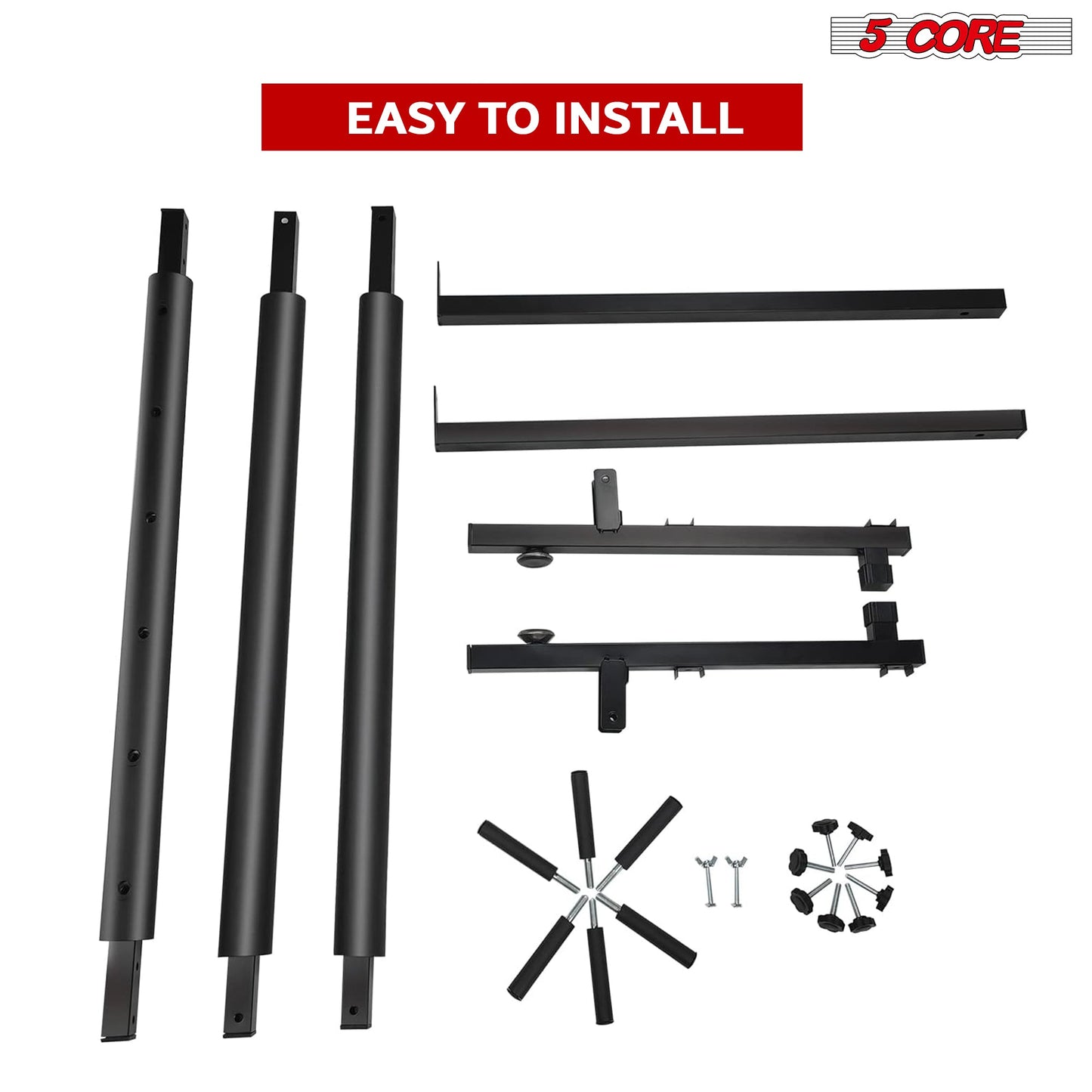 5 Core Multi Guitar Rack Stand Floor 5 Slot Adjustable Flying V