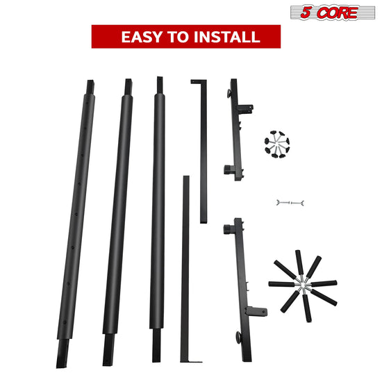 5 Core Multi Guitar Rack Stand Floor 7 Slot Adjustable Flying V