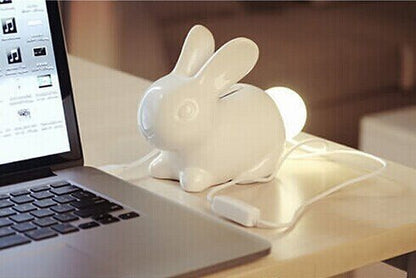 Rabbit Night Lamp With Piggy Bank