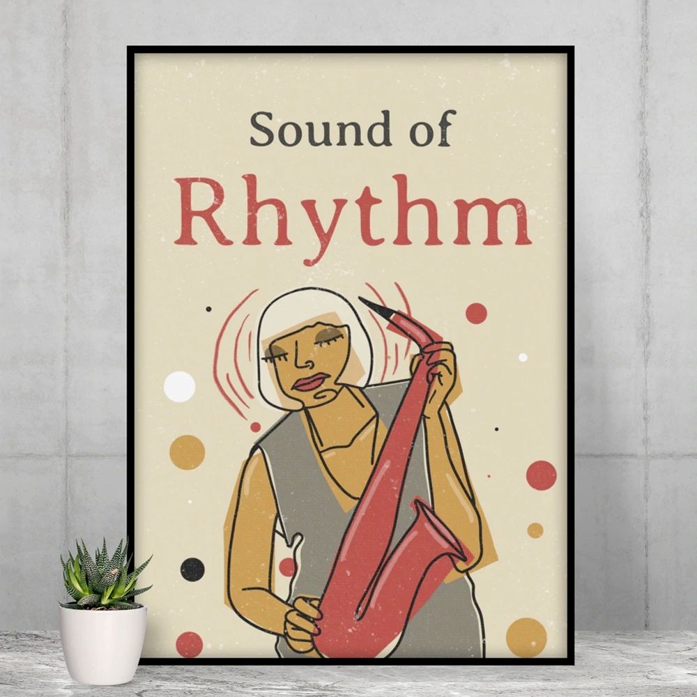 Sound of Rhythm Vintage Jazz Poster Main image