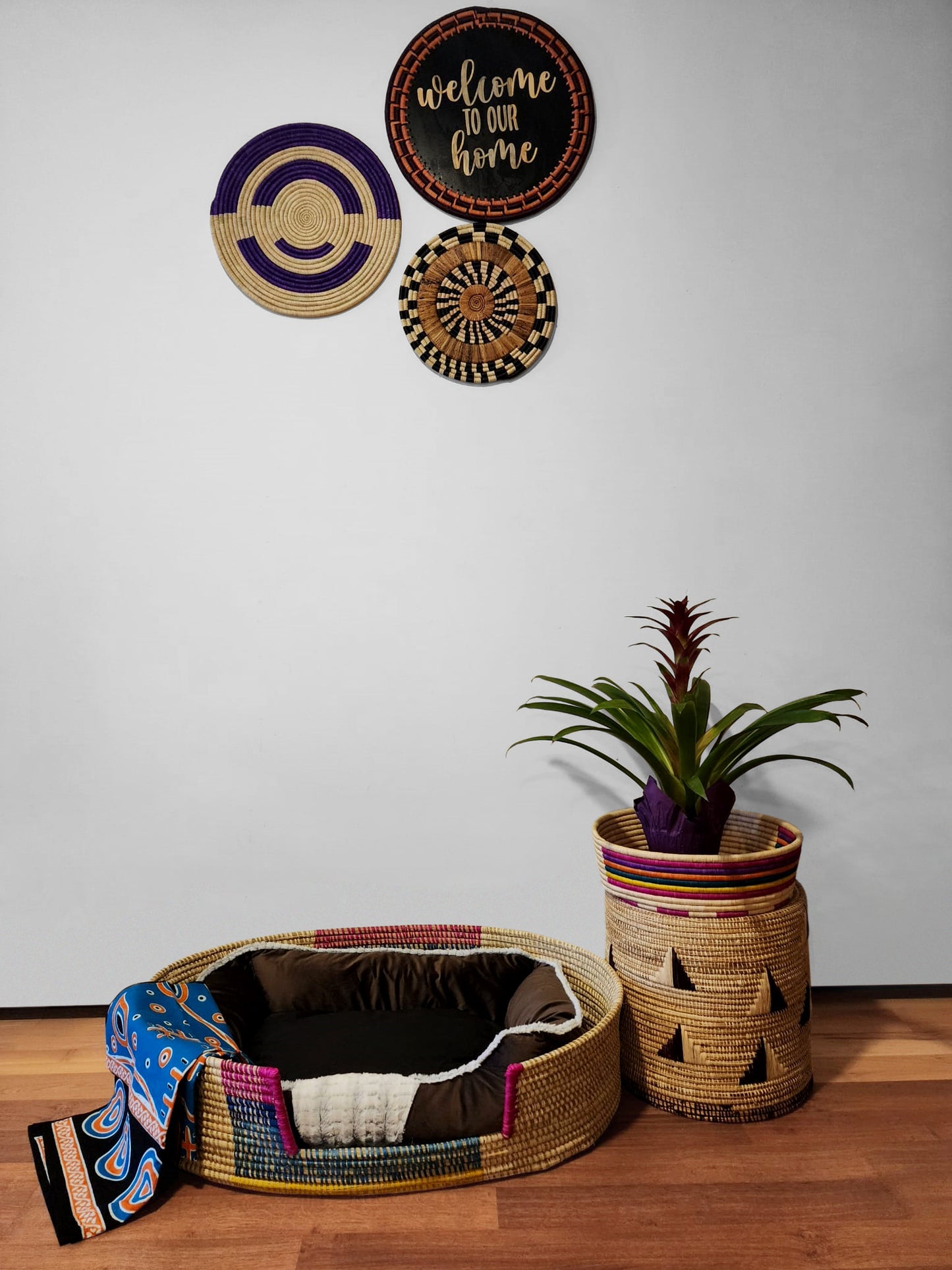 Tanga Handwoven Fair Trade Pet Bed.