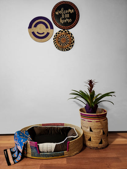 Tanga Handwoven Fair Trade Pet Bed.