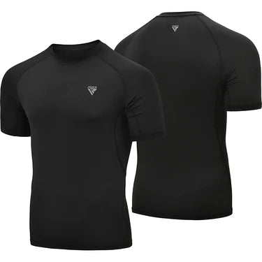 RDX T15 Short Sleeve Black Rash Guard