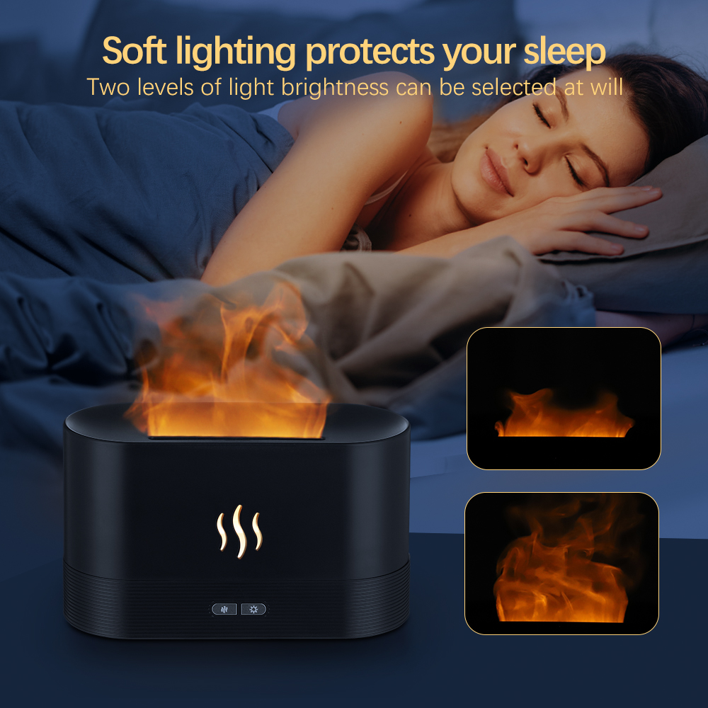 Aroma Diffuser Air Humidifier Flame Lamp Difusor Secondary image