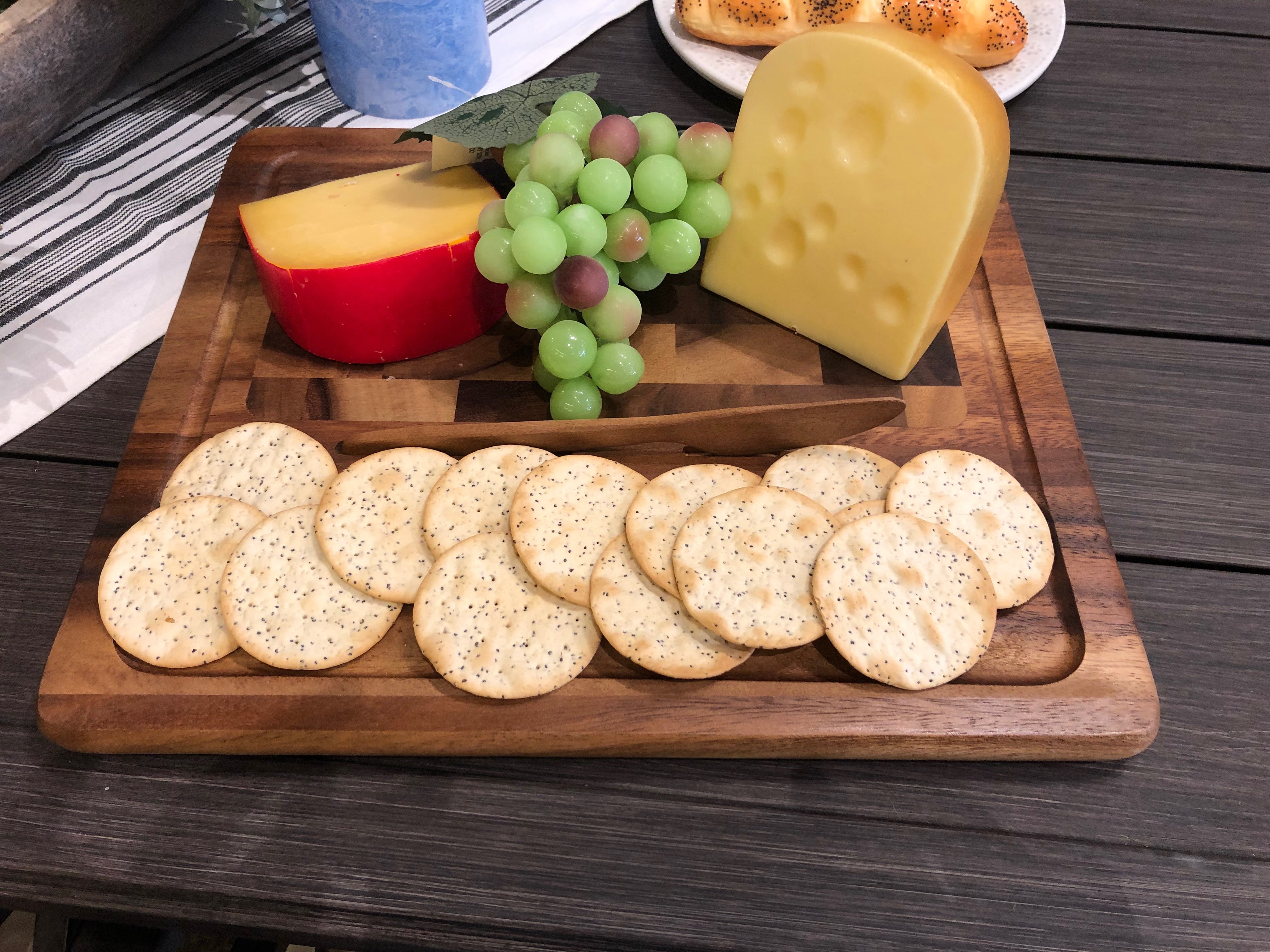 End Grain Cheese Board with Knife Secondary image